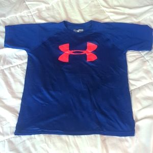 Boys Under Armour Heatgear Shirt Youth Medium Loose Fit
